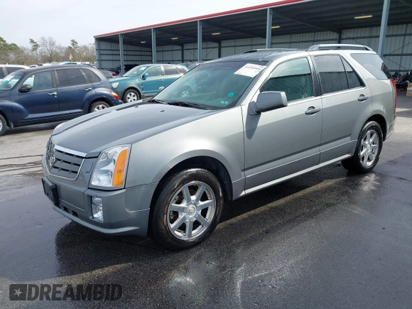 2005 Cadillac SRX with VIN 1GYEE63A550186151, listed as a IAAI auction lot 41494999 with 64,185 mi miles. Bid and sale history available at carsss.com. Image 2.