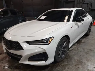 2023 Acura TLX w/A-Spec Package with VIN 19UUB5F54PA007213, listed as a IAAI auction lot 41378249 with 18140 miles. Bid and sale history available at carsss.com. Image 19.