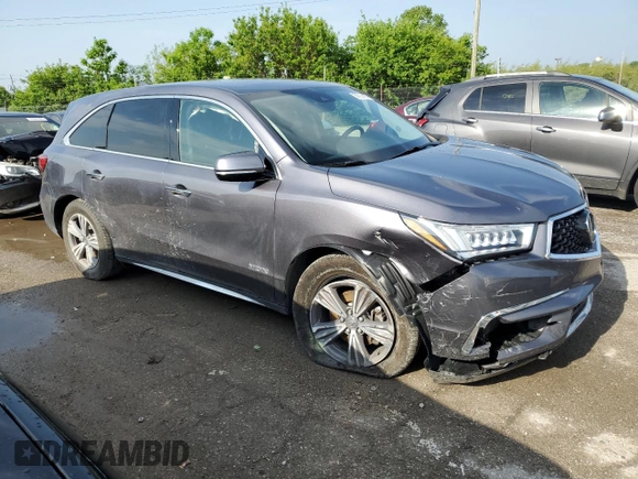 2020 Acura MDX with VIN 5J8YD4H30LL047577, listed as a Copart auction lot 56914475 with 51,933 mi miles and Salvage title. Bid and sale history available at DreamBid. Image 4.