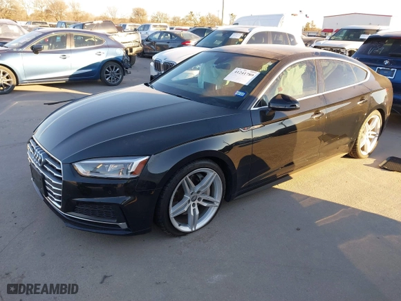 2019 Audi A5 Sportback Premium Plus with VIN WAUENCF55KA027183, listed as a IAAI auction lot 41241789 with 37,508 mi miles. Bid and sale history available at carsss.com. Image 17.