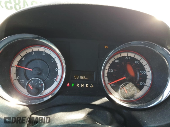 2017 Dodge Grand Caravan SXT with VIN 2C4RDGCG0HR814762, listed as a Copart auction lot 51769485 with 98,166 mi miles and Salvage Title. Bid and sale history available at DreamBid. Image 9.