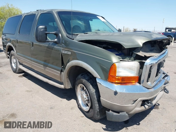 2000 Ford Excursion Limited z VIN 1FMNU42SXYED84573, wystawiony jako IAAI lot #41993833 z przebiegiem 160 793 mil mil oraz . Historia ofert i sprzedaży dostępna na DreamBid. Obrazek 1.