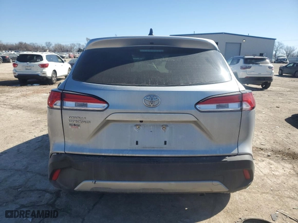 2022 Toyota Corolla Cross L with VIN 7MUAAAAG8NV022454, listed as a Copart auction lot 46517505 with 50,321 mi miles and Salvage Title. Bid and sale history available at carsss.com. Image 6.