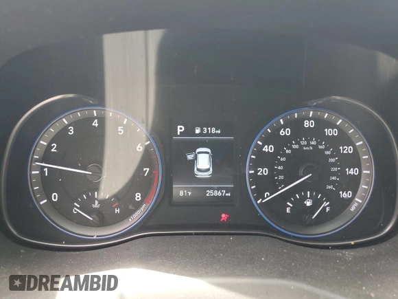 2019 Hyundai Kona SEL with VIN KM8K22AA2KU322037, listed as a Copart auction lot 51643275 with 25,867 mi miles and Non Repairable. Bid and sale history available at carsss.com. Image 9.