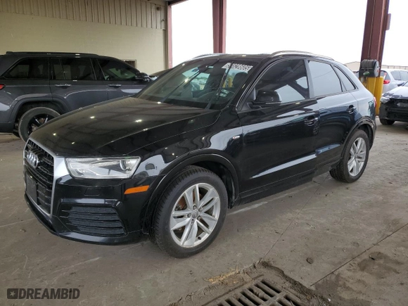 2018 Audi Q3 Premium with VIN WA1BCCFS8JR007554, listed as a Copart auction lot 50828605 with 66,195 mi miles and Clean Title. Bid and sale history available at carsss.com. Image 1.