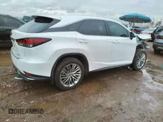 2022 Lexus RX with VIN 2T2JGMDA8NC077461, listed as a Copart auction lot 44594703 with 13,651 mi miles. Bid and sale history available at carsss.com. Image 3.