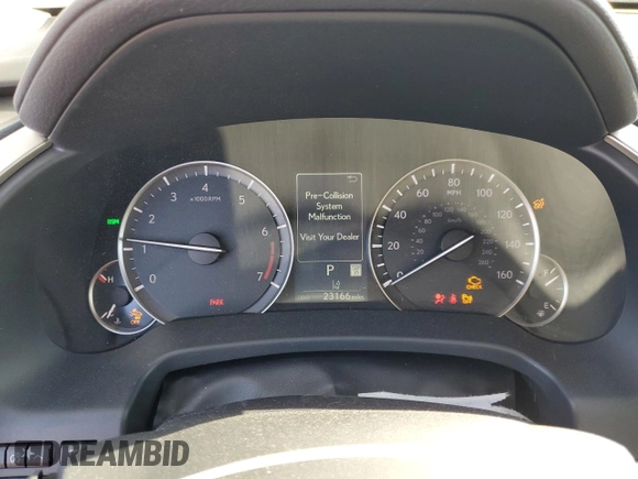 2021 Lexus RX with VIN JTJHZKFA3M2033702, listed as a Copart auction lot 43055955 with 23,166 mi miles and Salvage Title. Bid and sale history available at carsss.com. Image 9.