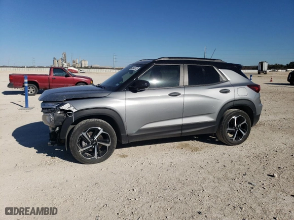 2023 Chevrolet TrailBlazer RS with VIN KL79MTSL4PB101882, listed as a Copart auction lot 48541415 with 25,158 mi miles and Salvage Title. Bid and sale history available at carsss.com. Image 1.