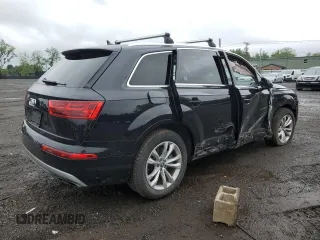 2019 Audi Q7 Premium with VIN WA1AHAF75KD024615, listed as a Copart auction lot 61334565 with 56,833 mi miles and Salvage title. Bid and sale history available at DreamBid. Image 3.
