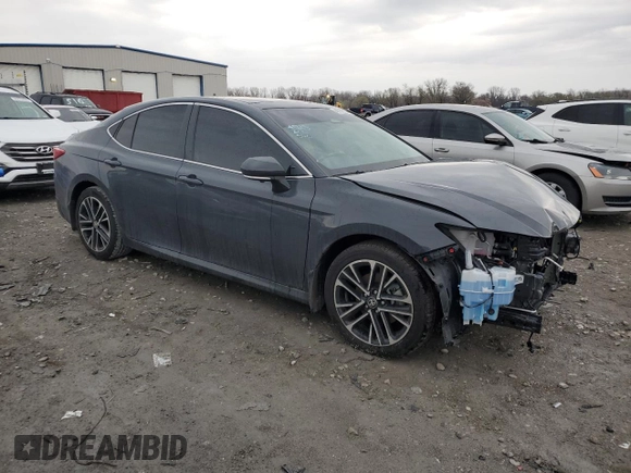 2025 Toyota Camry LE with VIN 4T1DAACK8SU540849, listed as a Copart auction lot 49209655 with 11,244 mi miles and Salvage Title. Bid and sale history available at DreamBid. Image 4.