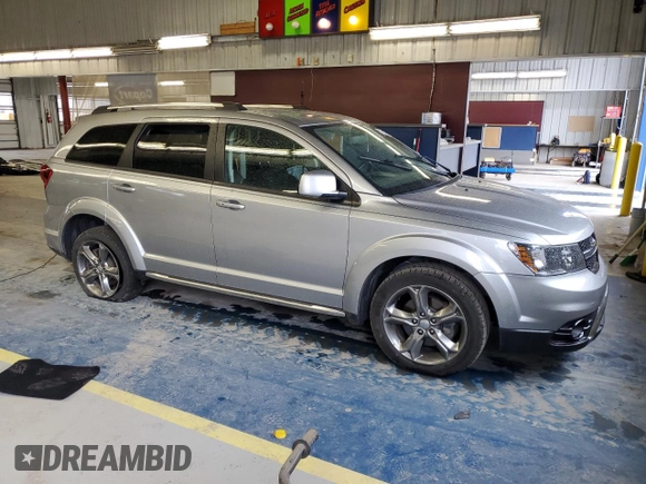 2017 Dodge Journey Crossroad Plus with VIN 3C4PDCGG3HT625675, listed as a Copart auction lot 57630355 with Not provided miles and Clean title. Bid and sale history available at DreamBid. Image 4.