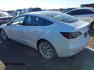 2020 Tesla Model 3 Long Range with VIN 5YJ3E1EB1LF621185, listed as a IAAI auction lot 41375686 with 92,044 mi miles. Bid and sale history available at carsss.com. Image 3.