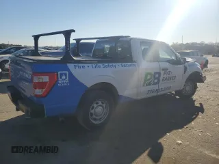 2022 Ford F-150 XL with VIN 1FTEX1CBXNKF01283, listed as a Copart auction lot 47600675 with 53,189 mi miles and Salvage title. Bid and sale history available at DreamBid. Image 3.