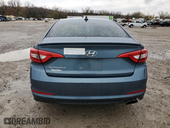 2017 Hyundai Sonata SE with VIN 5NPE24AF5HH478035, listed as a Copart auction lot 80434234 with 91,368 mi miles and Salvage Title. Bid and sale history available at carsss.com. Image 6.