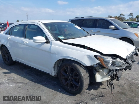 2013 Chrysler 200 Limited with VIN 1C3CCBCG8DN751644, listed as a IAAI auction lot 42117556 with 128,554 mi miles. Bid and sale history available at carsss.com. Image 1.