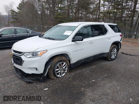 2020 Chevrolet Traverse LS with VIN 1GNEVFKW5LJ182313, listed as a IAAI auction lot 41557541 with 103,225 mi miles. Bid and sale history available at carsss.com. Image 2.