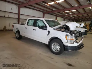 2021 Ford F-150 XL with VIN 1FTEW1C5XMKE44112, listed as a Copart auction lot 50231815 with 0 mi miles and Salvage Title. Bid and sale history available at carsss.com. Image 4.