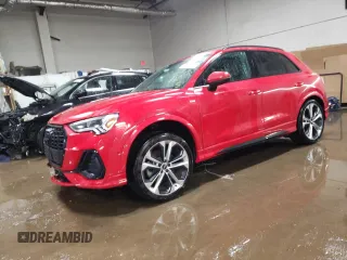 2021 Audi Q3 S line Premium Plus with VIN WA1EECF31M1102153, listed as a Copart auction lot 48142425 with 41,096 mi miles and Salvage Title. Bid and sale history available at carsss.com. Image 1.