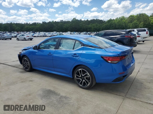 2024 Nissan Sentra SR z VIN 3N1AB8DV0RY281063, wystawiony jako Copart lot #54754635 z przebiegiem 6 858 mil mil oraz Szkoda całkowita • Salvage title. Historia ofert i sprzedaży dostępna na DreamBid. Obrazek 2.