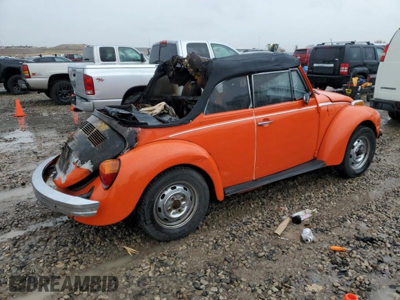 1979 Volkswagen Beetle with VIN 1592042687, listed as a Copart auction lot 87370154 with 50,248 mi miles and Salvage Title. Bid and sale history available at DreamBid. Image 3.