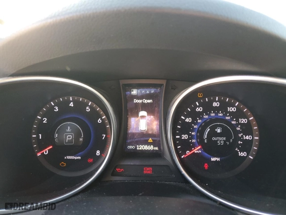 2014 Hyundai Santa Fe Limited with VIN KM8SRDHF2EU086485, listed as a Copart auction lot 52961685 with 120,868 mi miles and Clean Title. Bid and sale history available at carsss.com. Image 9.
