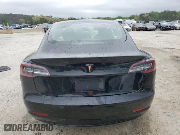 2022 Tesla Model 3 with VIN 5YJ3E1EA1NF369979, listed as a Copart auction lot 51351785 with 0 mi miles and Salvage Title. Bid and sale history available at carsss.com. Image 6.
