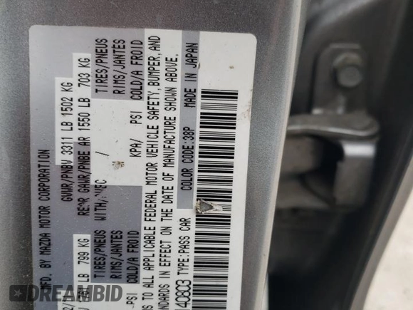 2012 Mazda 2 Sport with VIN JM1DE1KY1C0140803, listed as a Copart auction lot 83420714 with 153,730 mi miles and Salvage Title. Bid and sale history available at DreamBid. Image 12.