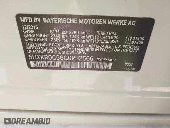 2016 BMW X5 xDrive35i with VIN 5UXKR0C56G0P32566, listed as a IAAI auction lot 41899474 with 79,563 mi miles. Bid and sale history available at carsss.com. Image 9.