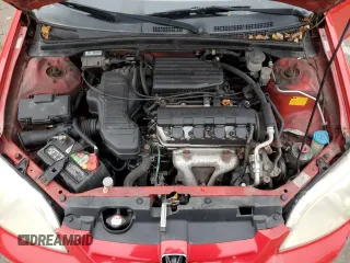 2001 Honda Civic LX with VIN 1HGEM215X1L107638, listed as a Copart auction lot 80860374 with 281,478 mi miles and Non Repairable. Bid and sale history available at carsss.com. Image 11.