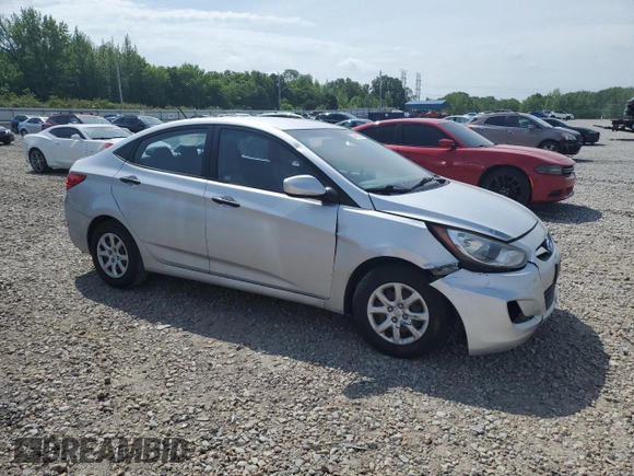 2012 Hyundai Accent GLS z VIN KMHCT4AEXCU081121, wystawiony jako Copart lot #54296235 z przebiegiem 168 986 mil mil oraz Szkoda całkowita • Salvage title. Historia ofert i sprzedaży dostępna na DreamBid. Obrazek 4.