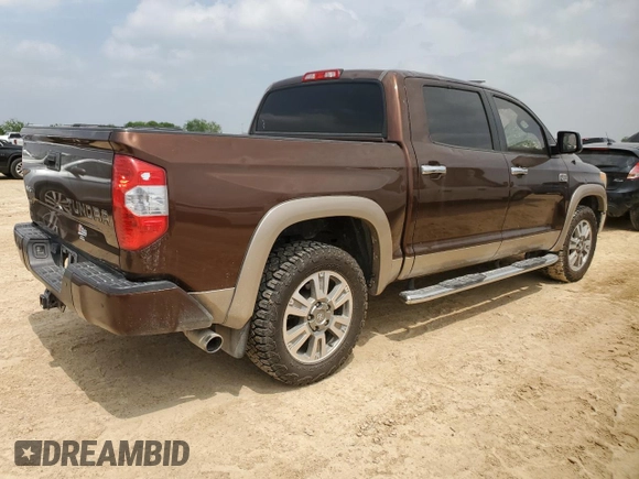 2015 Toyota Tundra Platinum z VIN 5TFAW5F11FX434086, wystawiony jako Copart lot #51345655 z przebiegiem 160 462 mil mil oraz Czysty tytuł • Clean title. Historia ofert i sprzedaży dostępna na DreamBid. Obrazek 3.