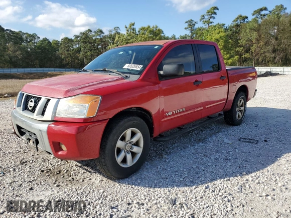 2010 Nissan Titan SE with VIN 1N6BA0ED5AN311314, listed as a Copart auction lot 82626554 with 186,639 mi miles and Clean Title. Bid and sale history available at carsss.com. Image 1.
