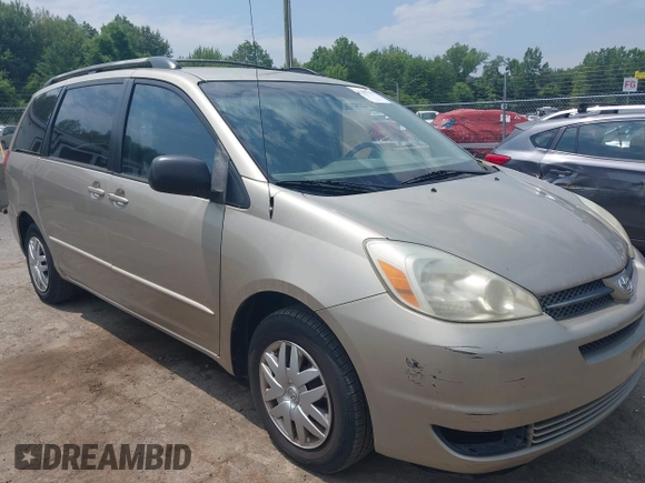 2005 Toyota Sienna CE z VIN 5TDZA23C65S364840, wystawiony jako IAAI lot #42485215 z przebiegiem 203 734 mil mil oraz . Historia ofert i sprzedaży dostępna na DreamBid. Obrazek 1.
