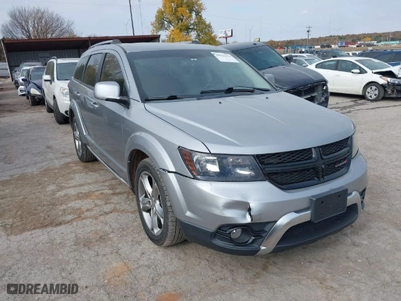 2017 Dodge Journey Crossroad Plus with VIN 3C4PDCGG6HT501951, listed as a IAAI auction lot 40921674 with 164,830 mi miles. Bid and sale history available at carsss.com. Image 1.