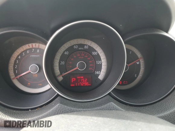 2010 Kia Forte EX with VIN KNAFU4A21A5244232, listed as a Copart auction lot 66602574 with 117,296 mi miles and Salvage Title. Bid and sale history available at carsss.com. Image 9.