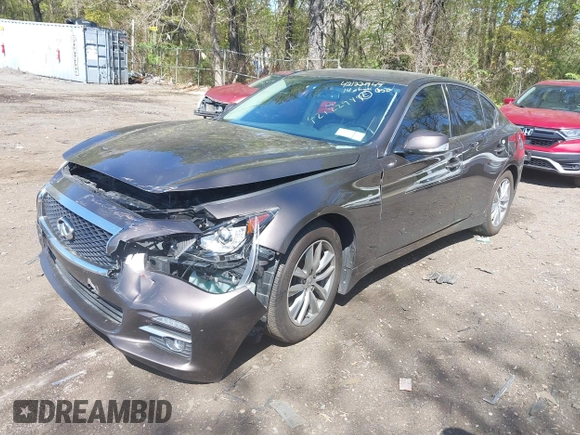 2014 Infiniti Q50 Premium with VIN JN1BV7ARXEM684719, listed as a IAAI auction lot 42122949 with 126,656 mi miles and . Bid and sale history available at DreamBid. Image 18.