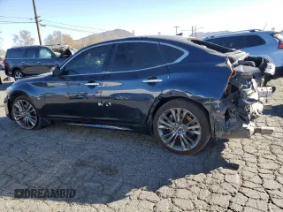 2017 Infiniti Q70 3.7 with VIN JN1BY1AP3HM740684, listed as a Copart auction lot 87654345 with 95,830 mi miles and Salvage Title. Bid and sale history available at carsss.com. Image 2.