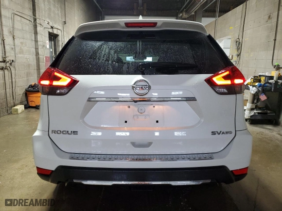 2017 Nissan Rogue SL with VIN 5N1AT2MVXHC747463, listed as a Copart auction lot 54387205 with 56,073 mi miles and Salvage Title. Bid and sale history available at carsss.com. Image 6.