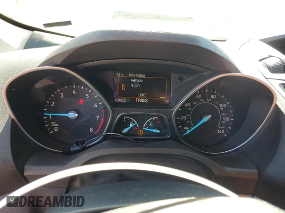 2018 Ford Escape S with VIN 1FMCU0F7XJUA28402, listed as a Copart auction lot 57955745 with 104,625 mi miles and Salvage title. Bid and sale history available at DreamBid. Image 9.
