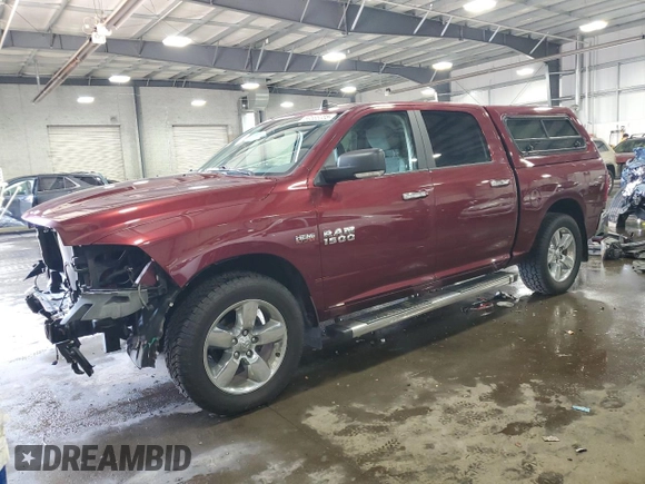 2017 Ram 1500 Big Horn with VIN 3C6RR7LT2HG689307, listed as a Copart auction lot 59586355 with 190,855 mi miles and Salvage title. Bid and sale history available at DreamBid. Image 1.
