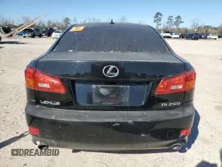 2008 Lexus IS with VIN JTHBK262482068517, listed as a Copart auction lot 46473535 with 200,763 mi miles and Salvage Title. Bid and sale history available at carsss.com. Image 6.