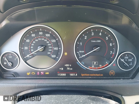 2016 BMW 3 Series 328i with VIN WBA8E9C57GK603555, listed as a IAAI auction lot 41684276 with 113,060 mi miles and . Bid and sale history available at DreamBid. Image 7.