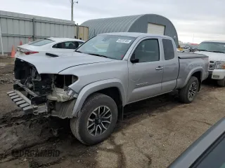 2020 Toyota Tacoma SR with VIN 5TFSZ5AN6LX213620, listed as a Copart auction lot 43235165 with 114,462 mi miles and Salvage title. Bid and sale history available at DreamBid. Image 1.