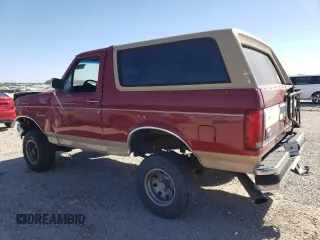 1991 Ford Bronco XL with VIN 1FMEU15N1MLA21539, listed as a Copart auction lot 41602145 with 14,758 mi miles and Salvage Title. Bid and sale history available at carsss.com. Image 2.