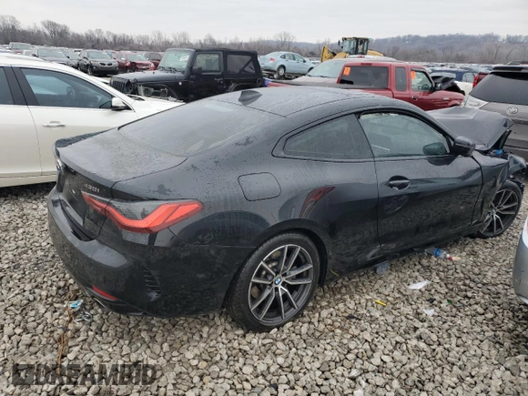 2022 BMW 4 Series 430i xDrive with VIN WBA73AP07NCK48427, listed as a Copart auction lot 86302794 with 46,006 mi miles and Salvage Title. Bid and sale history available at DreamBid. Image 3.