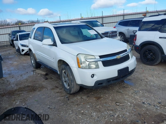 2007 Chevrolet Equinox LT with VIN 2CNDL73F676081147, listed as a IAAI auction lot 41712197 with 204,029 mi miles. Bid and sale history available at carsss.com. Image 1.