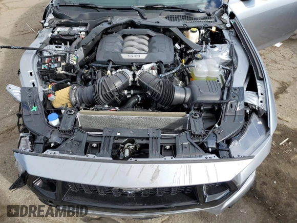 2024 Ford Mustang GT with VIN 1FA6P8CF3R5428820, listed as a Copart auction lot 76084984 with 376 mi miles and Clean title. Bid and sale history available at DreamBid. Image 11.