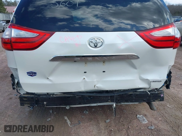 2016 Toyota Sienna XLE with VIN 5TDYK3DC5GS700459, listed as a IAAI auction lot 41905607 with Not provided miles and . Bid and sale history available at DreamBid. Image 18.