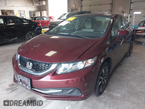 2014 Honda Civic Sedan EX with VIN 19XFB2F85EE017310, listed as a IAAI auction lot 41949163 with 151,121 mi miles. Bid and sale history available at carsss.com. Image 17.