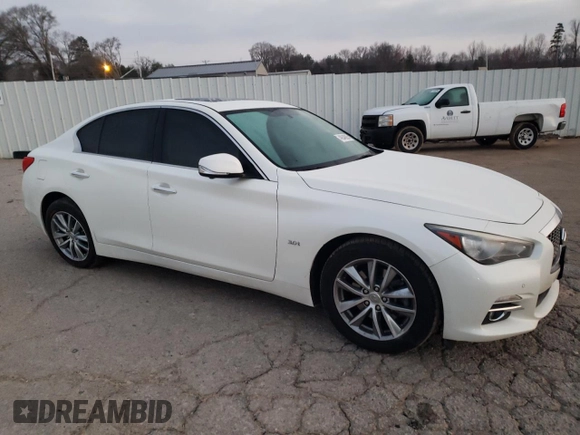 2017 Infiniti Q50 3.0t Premium with VIN JN1EV7AP5HM740825, listed as a Copart auction lot 49048605 with 112,703 mi miles and Salvage Title. Bid and sale history available at carsss.com. Image 4.